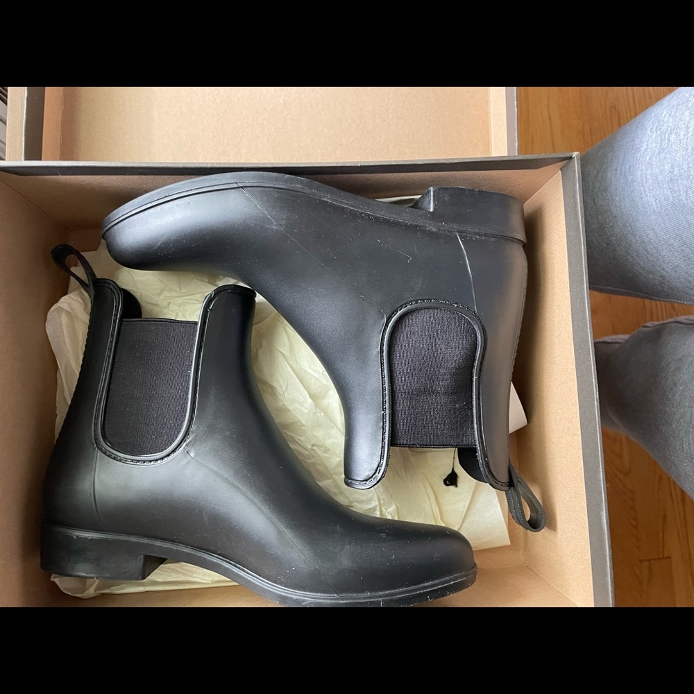 JCrew Matte Chelsea Rain Boots